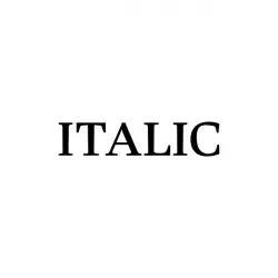 Italic