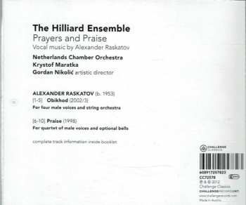 CD The Hilliard Ensemble: Prayers And Praise (Vocal Music By Alexander Raskatov)