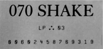 LP 070 Shake: Petrichor