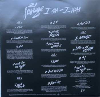 2LP 21 Savage: I Am > I Was
