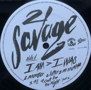 2LP 21 Savage: I Am > I Was