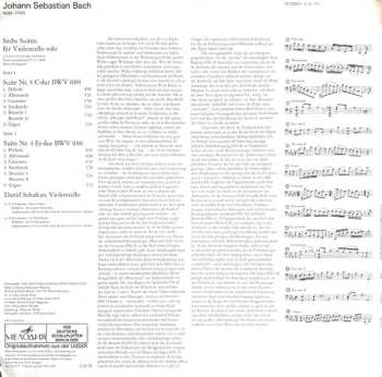 LP Johann Sebastian Bach: Suiten Für Violoncello Solo - Suite Nr. 3 C-Dur BWV 1009 / Suite Nr. 4 Es-Dur BWV 1010