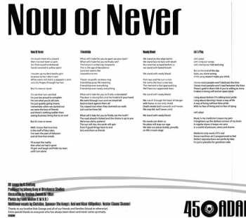 LP 45 Adapters: Now Or Never LTD | CLR