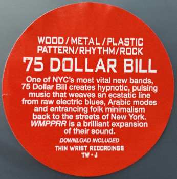 LP 75 Dollar Bill: Wood/Metal/Plastic Pattern/Rhythm/Rock