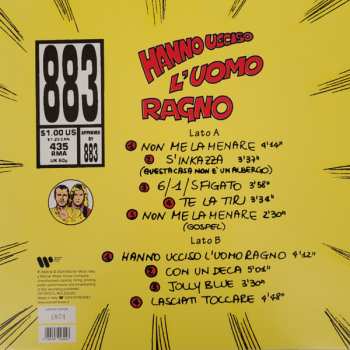 LP 883: Hanno Ucciso L'Uomo Ragno CLR | LTD | NUM