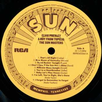 LP Elvis Presley: A Boy From Tupelo: The Sun Masters