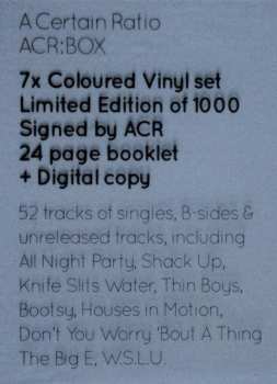 7LP/Box Set A Certain Ratio: ACR:BOX LTD | CLR
