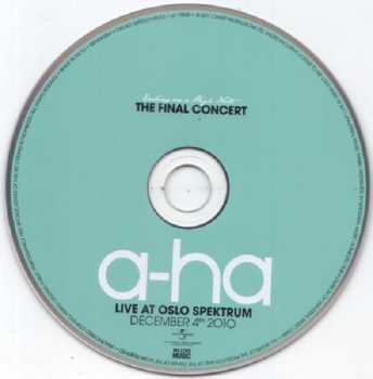 CD a-ha: Ending On A High Note - The Final Concert (Live At Oslo Spektrum December 4th, 2010)