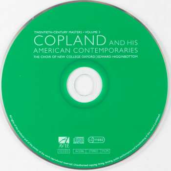CD Aaron Copland: Copland And His American Contemproraries