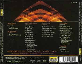 CD Ralph Vaughan Williams: Motets (1921) / Gregorian Motets / Song For Athene / Mass In G Minor For Double Choir / O Sacrum Convivium