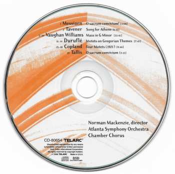 CD Ralph Vaughan Williams: Motets (1921) / Gregorian Motets / Song For Athene / Mass In G Minor For Double Choir / O Sacrum Convivium
