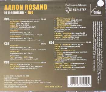 4CD/Box Set Aaron Rosand: In Memoriam