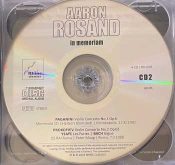 4CD/Box Set Aaron Rosand: In Memoriam