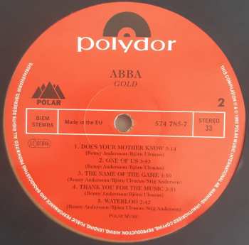 2LP ABBA: Gold Greatest Hits LTD | CLR