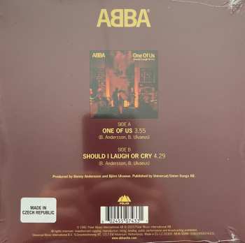 SP ABBA: One Of Us / Should I Laugh Or Cry PIC | LTD