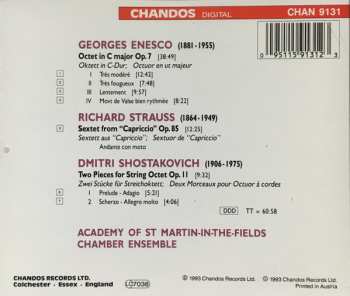 CD Academy Of St. Martin-in-the-Fields Chamber Ensemble: Enesco - Octet, Strauss - Sextet From Capriccio, Shostakovich - Two Pieces For String Orchestra