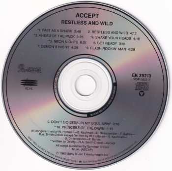 CD Accept: Restless & Wild