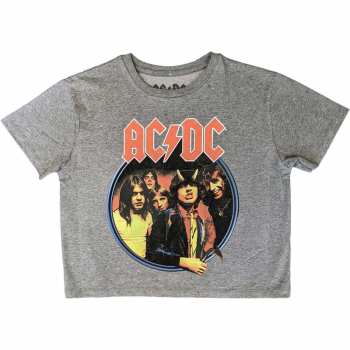 Merch AC/DC: Dámske Crop Top Highway To Hell Circle