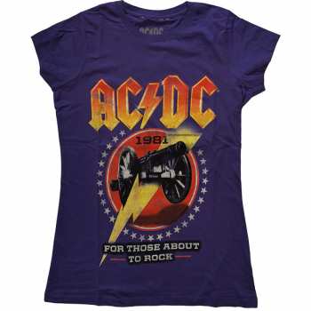 Merch AC/DC: Dámské Tričko For Those About To Rock '81  XS