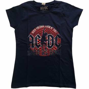 Merch AC/DC: Dámské Tričko Hard As Rock  XS