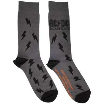 Merch AC/DC: Členkové ponožky Back In Black Bolts