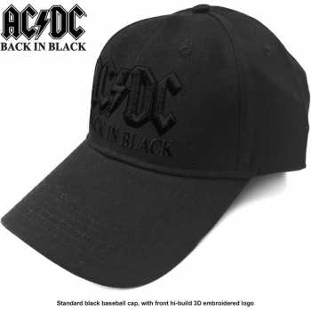 Merch AC/DC: Šiltovka Back In Black