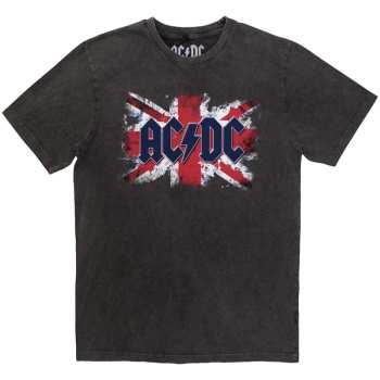 Merch AC/DC: Ac/dc Unisex Stone Wash T-shirt: Flag (small) S