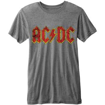 Merch AC/DC: Ac/dc Unisex T-shirt: Classic Logo (burnout) (small) S