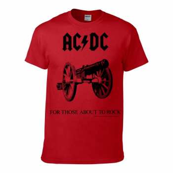 Album Ac/dc T-shirt: For Those About To Rock - Red