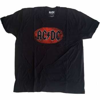 Merch AC/DC: Tričko Oval Logo Ac/dc Vintage 