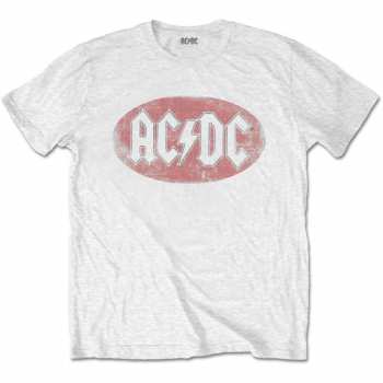 Merch AC/DC: Tričko Oval Logo Ac/dc Vintage  S