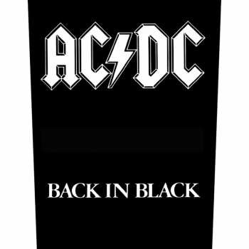 Merch AC/DC: Nášivka na chrbát Back In Black 