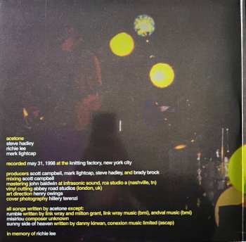 2LP Acetone: I've Enjoyed As Much Of This As I Can Stand: Live At The Knitting Factory, NYC: May 31, 1998 CLR | LTD