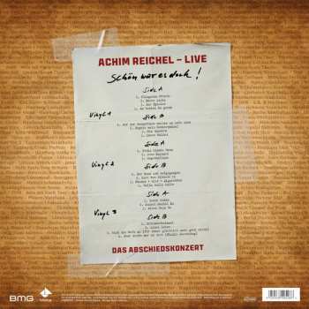 3LP Achim Reichel: Schön War Es Doch ! Das Abschiedskonzert