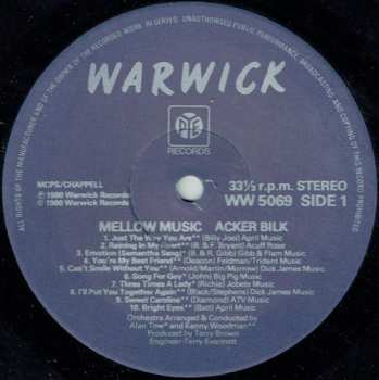 LP Acker Bilk His Clarinet And Strings: Mellow Music 20 All Time Greats