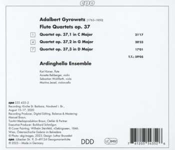 CD Adalbert Gyrowetz: Flute Quartets Op. 37