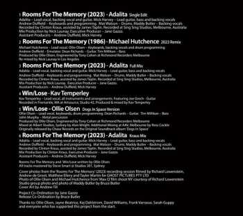 CD Michael Hutchence: Rooms for the Memory 2023