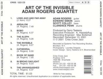 CD Adam Rogers: Art Of The Invisible