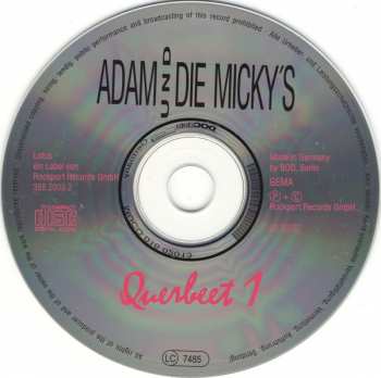 CD Adam Und Die Micky's: Querbeet 1