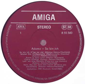 LP Adamo: So Bin Ich