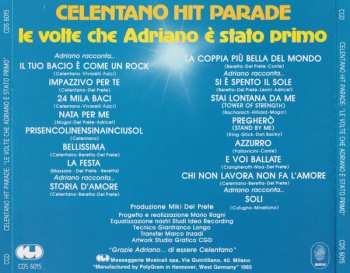 CD Adriano Celentano: Celentano Hit Parade: Le Volte Che Adriano È Stato Primo