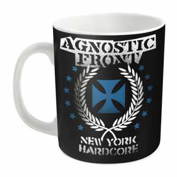 Merch Agnostic Front: Hrnček Blue Iron Cross