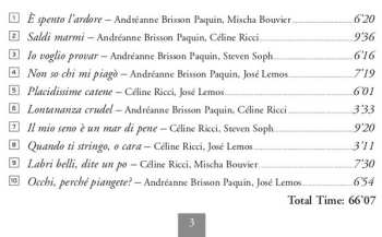 CD Agostino Steffani: O Barbaro Amore