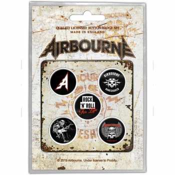 Merch Airbourne: Sada Placek Boneshaker