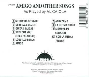 CD Al Caiola: Amigo And Other Songs As Played By Al Caiola