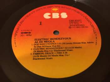 LP Al Di Meola: Electric Rendezvous