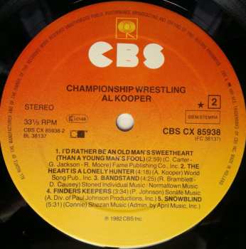 LP Al Kooper: Championship Wrestling