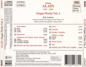 CD Jehan Alain: Organ Works Vol. 2