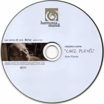 CD Alain Planes: Chopin Chez Pleyel DIGI