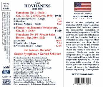 CD Gerard Schwarz: Symphony No. 1 'Exile' • Symphony No. 50 'Mount Saint Helens'